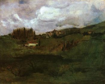 約翰 亨利 特瓦尅特曼 Tuscan Landscape